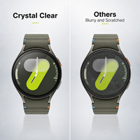 Protection d'écran en verre trempé anti-espion, lumière violette, 9H HD, compatible avec Samsung Galaxy Watch7 40 mm 44 mm Ultra Smartwatch