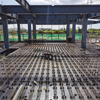 Panneaux de plancher en treillis galvanisé en acier durable pour la construction, conçus pour les projets scolaires et hospitaliers