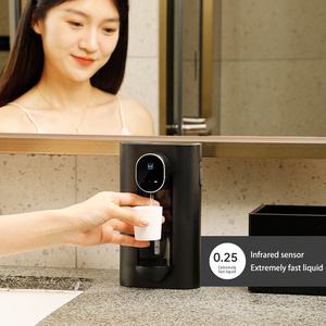 Nhà Máy Trực Tiếp Bán Đen USB Có Thể Sạc Lại Cảm Biến Tự Động Nước Miệng Dispenser <span class=keywords><strong>2</strong></span> Ly Bơm Chất Lỏng Cho Phòng Tắm Sử Dụng - Product Image 2