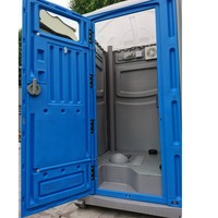 Toilettes mobiles temporaires pour chantier, conteneur direct, avec siège, douche et salle de bain intégrées, modèle moderne GHJC CL-S1