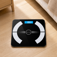 Balance connectée Bluetooth pour la composition corporelle, synchronisation des données de santé avec le téléphone, certifiée CE et RoHS, impression de logo de marque personnalisée