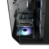 Vente chaude OEM ODM Boîtier d'ordinateur de jeu de bureau ATX Micro-ATX en verre TG avec design de réservoir à poissons à connexion arrière, boîtier de jeu pour PC Gamer, Gabinete