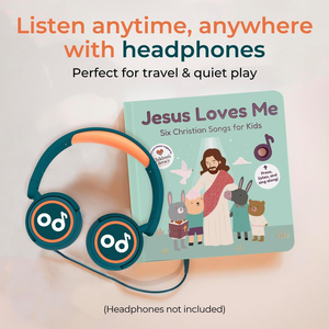 Livre cartonné interactif musical chrétien avec chansons bibliques pour l'apprentissage précoce des enfants, jouet éducatif spirituel et cognitif pour la petite enfance - Product Image 1