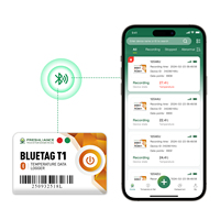 BlueTag T1 Registrador de Datos de Temperatura Bluetooth Desechable de Alta Precisión para Logística de Cadena de Frío y Productos Frescos con Control por Aplicación