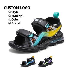 Cema Pantoufles ouvertes personnalisables pour garçons Sandales d'extérieur souples respirantes avec semelle souple antidérapante pour le printemps - Product Image 1