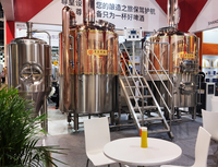 Équipement de brassage de bière d'hôtel de restaurant de bar de bière de cuivre rouge 1600L