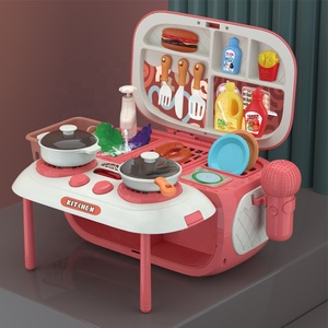Machine à karaoké multifonction 2 en 1, microphone stéréo, <span class=keywords><strong>mini</strong></span> enfants, jouets de <span class=keywords><strong>cuisine</strong></span>, ensemble de <span class=keywords><strong>cuisine</strong></span> avec connexion mobile - Product Image 6