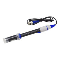 Électrode analytique de pH 0-14, sonde de pH rechargeable, capteur de pH BNC E-201-C noir