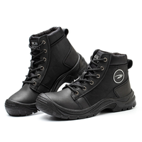 Bottes de sécurité de travail chaudes et hautes Diansen pour hommes, mode d'hiver, anti-feu, légères, imperméables, bottes de sécurité protectrices