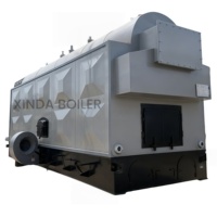 Chaudière à vapeur industrielle à grille horizontale fixe pour biomasse, machine à briquettes, chaudière à bois DZH