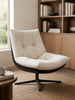Fauteuil de salon pivotant moderne, en cuir ou en tissu, fabriqué en usine, OEM ODM, pour salon ou hôtel