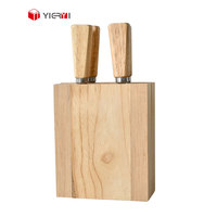 Ensemble de couteaux à fromage en bois d'hévéa, kit de service à fromage en bois, outils de service de table, ensemble cadeau de cuisine, fournisseur OEM à marque privée