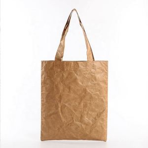 Sac fourre-tout en toile réutilisable, écologique, simple, vintage, personnalisé, pour femmes, en papier kraft Tyvek Dupont, sac à bandoulière - Product Image 2