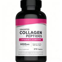 Poudre de Collagène Marin Éclaircissante Anti-Âge Suppléments de Beauté Vitamine C Biotine Sans Gluten pour Adultes Croissance des Cheveux et des Ongles