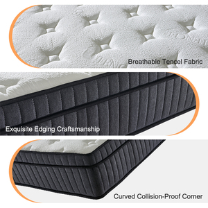 Chất Lượng Cao Thiết Kế Hiện Đại Thêm Mềm Mại 30Cm Dày Túi Mùa Xuân Nệm Vua & Nữ Hoàng Kích Thước 10 Năm Bảo Hành - Product Image 2