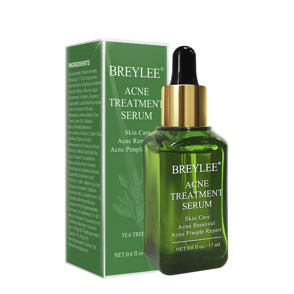 Breylee soro de tratamento anti-idade para acne, soro removedor de espinhas e acne, cuidados com a pele, anti-envelhecimento