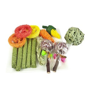 Hamster tavşan çiğnemek oyuncaklar 7 paket ahşap Hamster oyuncak seti doğal elma ahşap küçük hayvan çiğnemek Molar oyuncaklar dişler için - Product Image 5