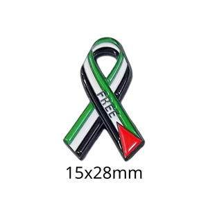 Broche autocollante moderne gravée sur le thème de la Palestine, en émail souple électroplaqué, personnalisée, en métal, pour téléphone - Product Image 1