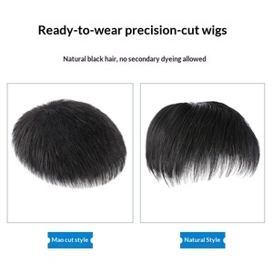 วิกผมผู้ชายแบบ<span class=keywords><strong>สั้น</strong></span> ข้ามพรมแดน <span class=keywords><strong>ผม</strong></span>แท้ ดูเป็นธรรมชาติ ไร้รอยต่อ ระบายอากาศได้ดี สวมใส่ง่าย - Product Image 3