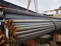 Barra de acero al carbono HRB400 HRB500, barra de acero deformada de soldadura estándar ASTM para construcción, 8mm, 10mm, 12mm