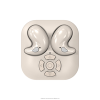 Earbuds Desain Terbaru 2026 dengan Mini Keyboard dan 4 Tombol Samping, Headphone Mikro Tersembunyi Datar, Tali Jam Tangan