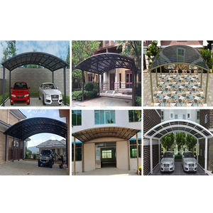 Arched Metal Cochera Shelter Tettoia Parcheggio Auto Car Parking <b>Garage</b> - Product Image 3