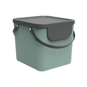 Rotho Waste Container Albula 10L With Lid And Handle For Kitchen Use - Product Image 2