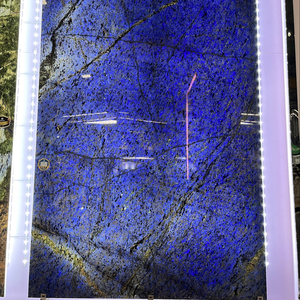 Losa de mármol azul elegante de piedra para revestimiento de pared de baño al por mayor, losa de mármol azul de Bolivia para decoración de fondo de mesa de comedor - Product Image 4