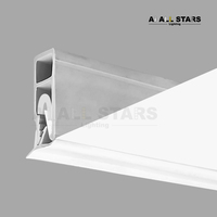 Profils de plafond tendu en PVC en gros d'usine, nouveaux profils de plafond tendu en PVC noir et blanc en caoutchouc de silicone, profils de plafond tendu en PVC extensibles et fixes
