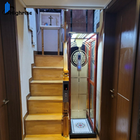 Petite Maison Résidentielle Ascenseur 2-5 Étage Extérieur Intérieur Mini Personnel Compact Maison Ascenseur pour 1 3 Personnes