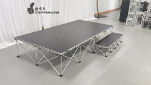 Superventas de alta calidad, plataforma de escenario plegable portátil para exteriores, plataforma de escenario de aluminio, escenario de espectáculo móvil - Product Image 3