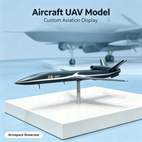 Modèle d'avion UAV personnalisé avec support