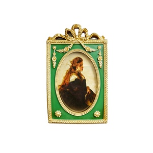 Cadre photo ovale personnalisé avec logo, peint à la main, avec panneau en verre durable, pour <span class=keywords><strong>portrait</strong></span> de famille et cadeau d'anniversaire - Product Image 1