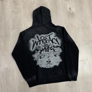 Lost Intricacy Autumn Digital Printing Oversized Heavyweight 100% Cotton Pullover <b>Hoodie</b> High Quality Streetwear for <b>Men</b> - Product Image 2