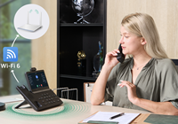 Teléfono IP Inteligente Yealink T88V Pro con Android 13, Teléfono de Escritorio Empresarial SIP VoIP