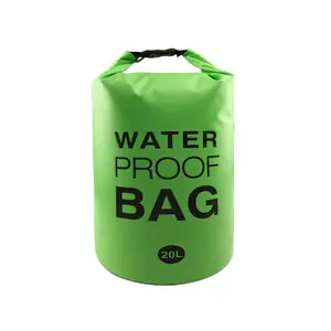 Different Colors Size 20L PVC Waterproof Tube Bags Rafting Outdoor Sport Hiking Camping Beach Dry Bags