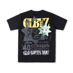 Glo Gang <span class=keywords><strong>Boyz</strong></span> Worldwide T-Shirt 100% coton à manches courtes American Graffiti Printed Customizable for Men Women Knitted Fabric - Product Image 2