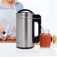 Machine à lait de soja automatique 1,2 L pour la famille, multi-fonctions, pour soupes électriques, préparation de boissons lisses ou épaisses à base de noix et d'amandes, pour usage domestique
