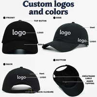 Gorra de Béisbol con Logo Bordado Personalizado, Gorra Deportiva de Copa Suave al por Mayor de Alta Calidad, Gorra de Golf de Algodón sin Estructura en Color Liso para Hombre