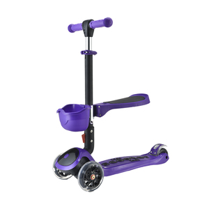 Trottinette pour bébé rose princesse au design le plus récent, trottinette à 3 roues pour enfants avec lumière LED - Product Image 4