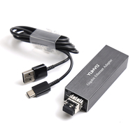 Tarjeta de Red Gigabit Yunvo, Adaptador USB 3.0 Tipo C a SFP Gigabit Ethernet para Mejorar la Velocidad de Datos de Computadoras Portátiles o Switches