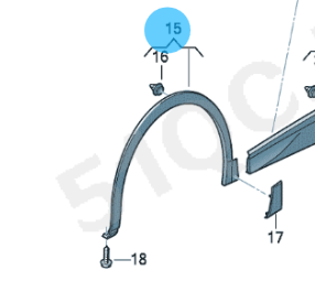 Garniture d'arche de roue avant 11A853718 11A853717 pour VW ID4 <span class=keywords><strong>ID5</strong></span> - Product Image 6