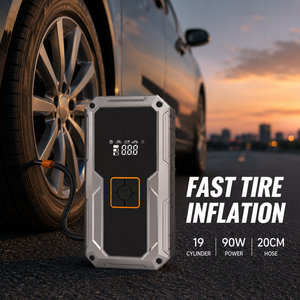 90W Portable Cordless Air Compressor 19mm Cylinder Type C Rechargeable Tire Inflator <b>Pump</b> for Cars Motorcycles Bicycles OEM ODM - Product Image 6