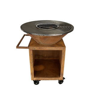 Ventes directes d'usine pleine grandeur Thanksgiving bouteille de bière foyer sec bois de chauffage acier corten rond <span class=keywords><strong>barbecue</strong></span> <span class=keywords><strong>bateau</strong></span> - Product Image 1