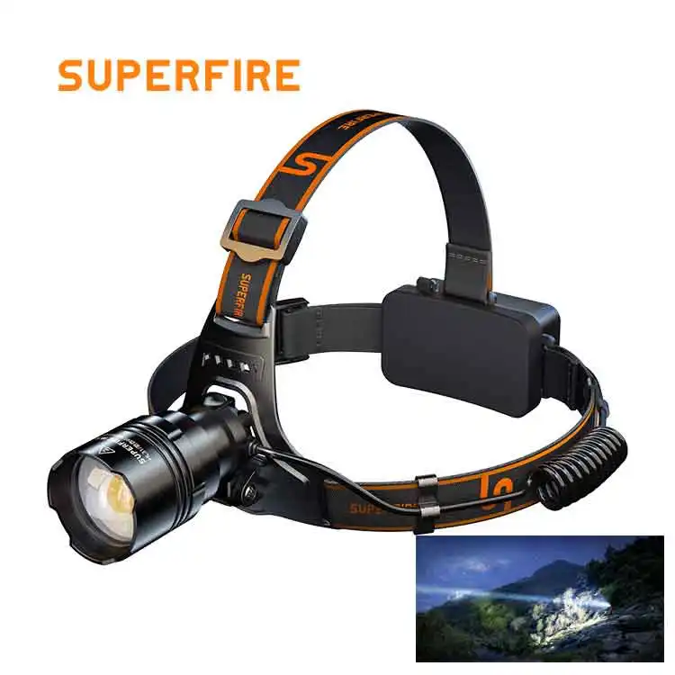 Headlamp Rechargeable 2300Lumen Super Bright Head Lamp Flashlight Waterproof LED Headlight with 5 Modes lights for Camping