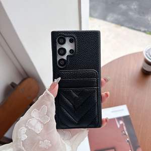 เคสโทรศัพท์หนัง PU ลิ้นจี่หรูหราสำหรับ <span class=keywords><strong>Samsung</strong></span> <span class=keywords><strong>Galaxy</strong></span> S22/S23/S24/S25อัลตร้าที่ใส่บัตรมีกระเป๋าป้องกันการกระแทก - Product Image 3