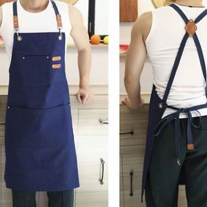 Wholesale Adult Chef <b>Apron</b> 100% Cotton Canvas Waterproof Custom Logo <b>Kitchen</b> <b>Aprons</b> Tool Work Florist Garden Stylish <b>Apron</b> - Product Image 6
