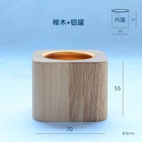 Gaya Nordic dekorasi rumah kepribadian kreatif hitam Walnut kayu Solid Pot bunga bakso