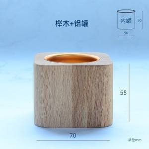 Stile nordico decorazione per la casa personalità creativo noce nero massello di legno carnoso vaso di fiori - Product Image 6