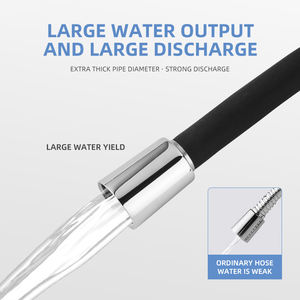 Tuyau de <span class=keywords><strong>douche</strong></span> lisse <span class=keywords><strong>anti</strong></span>-<span class=keywords><strong>torsion</strong></span> en PVC chromé de haute qualité en acier inoxydable <span class=keywords><strong>flexible</strong></span> G1/2 universel 0.5M 1M 1.2M 1.5M 1.8M 2M - Product Image 2